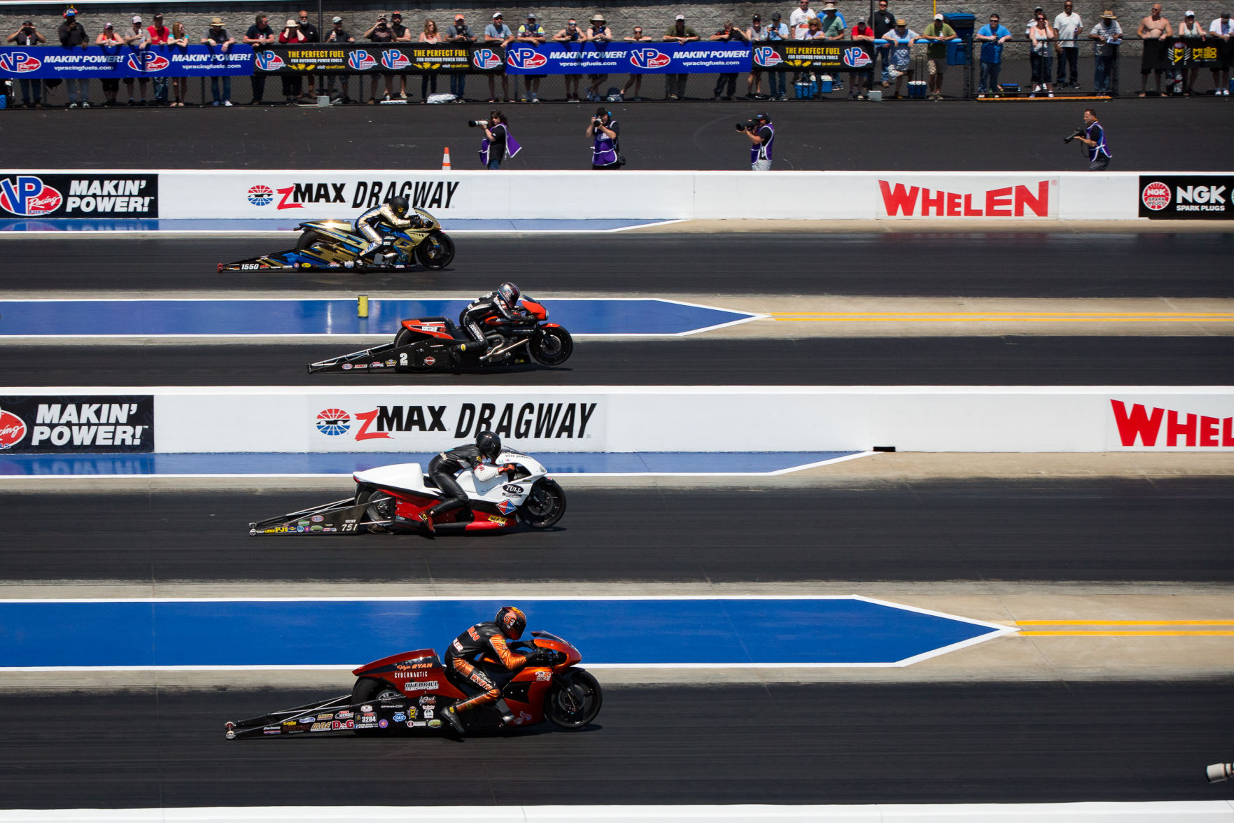 Sunday final eliminations of the NGK Spark Plugs NHRA 4-Wide Nationals